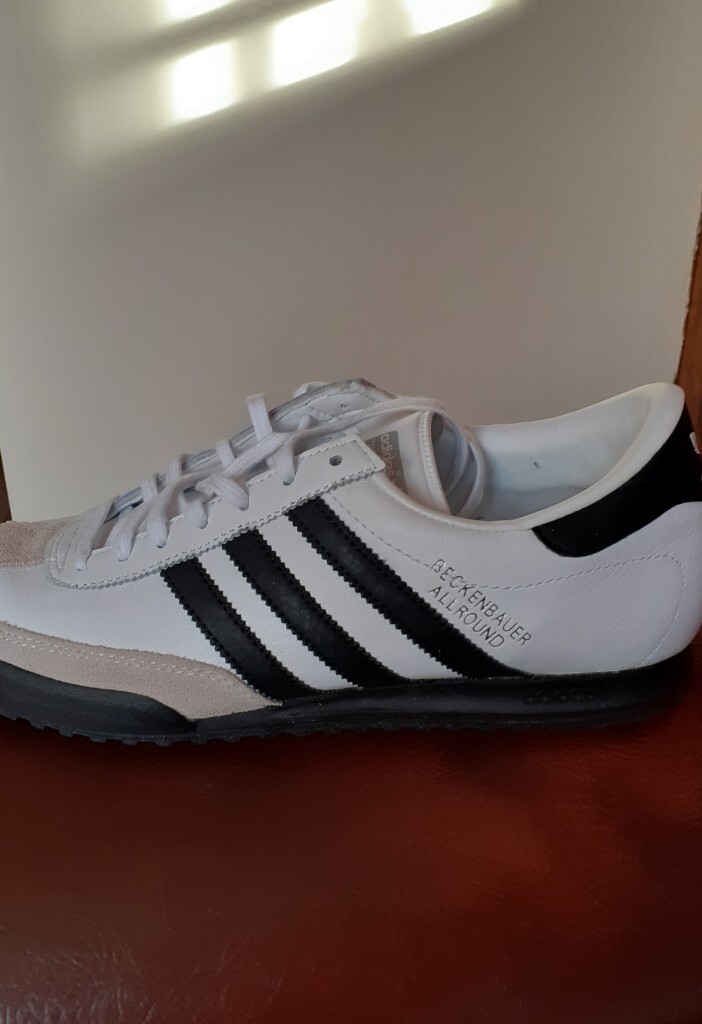 adidas beckenbauer grey trainers